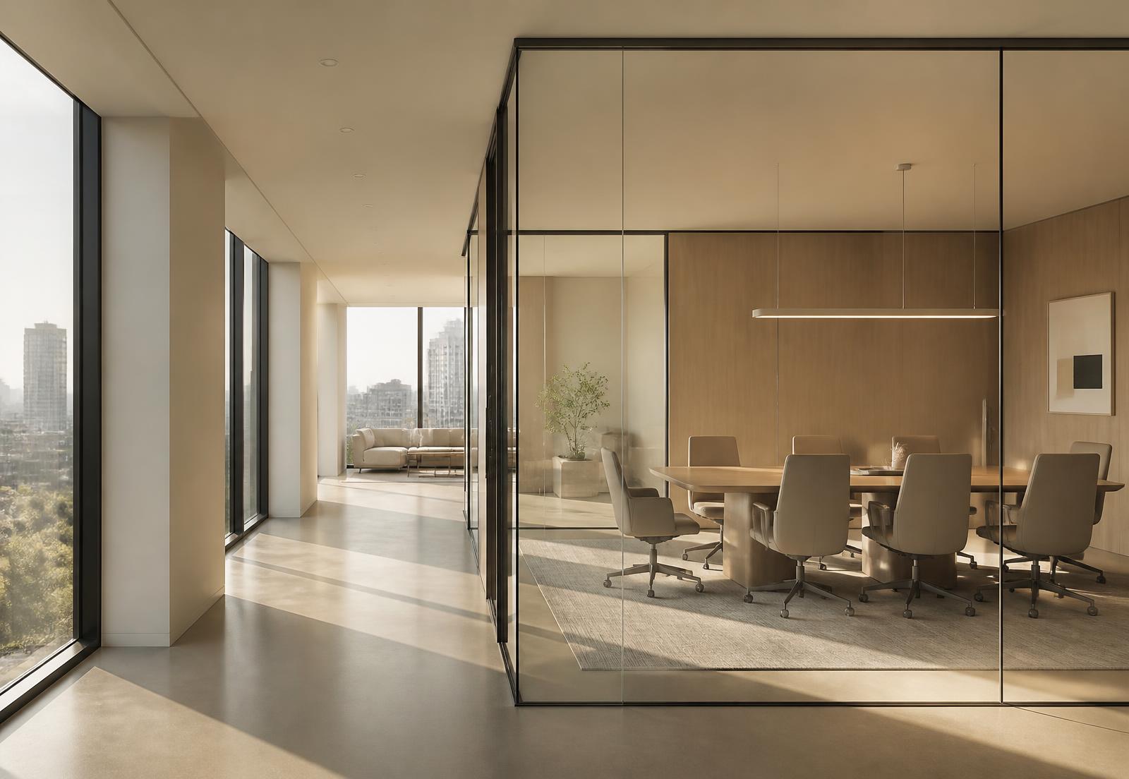 Espace de bureaux moderne et lumineux